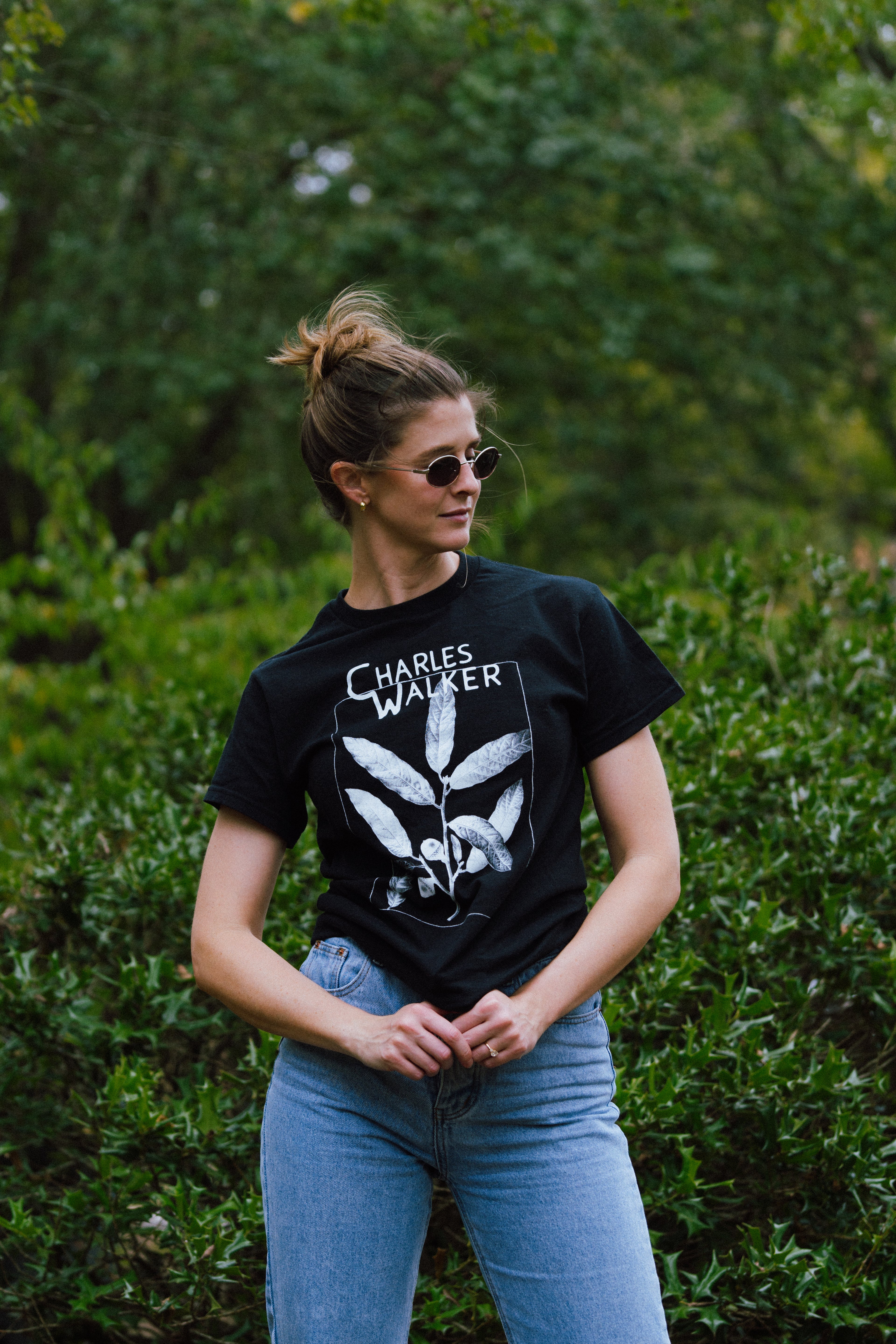 Loblolly Tee Shirt (Short Sleeve) - Charles Walker - Black