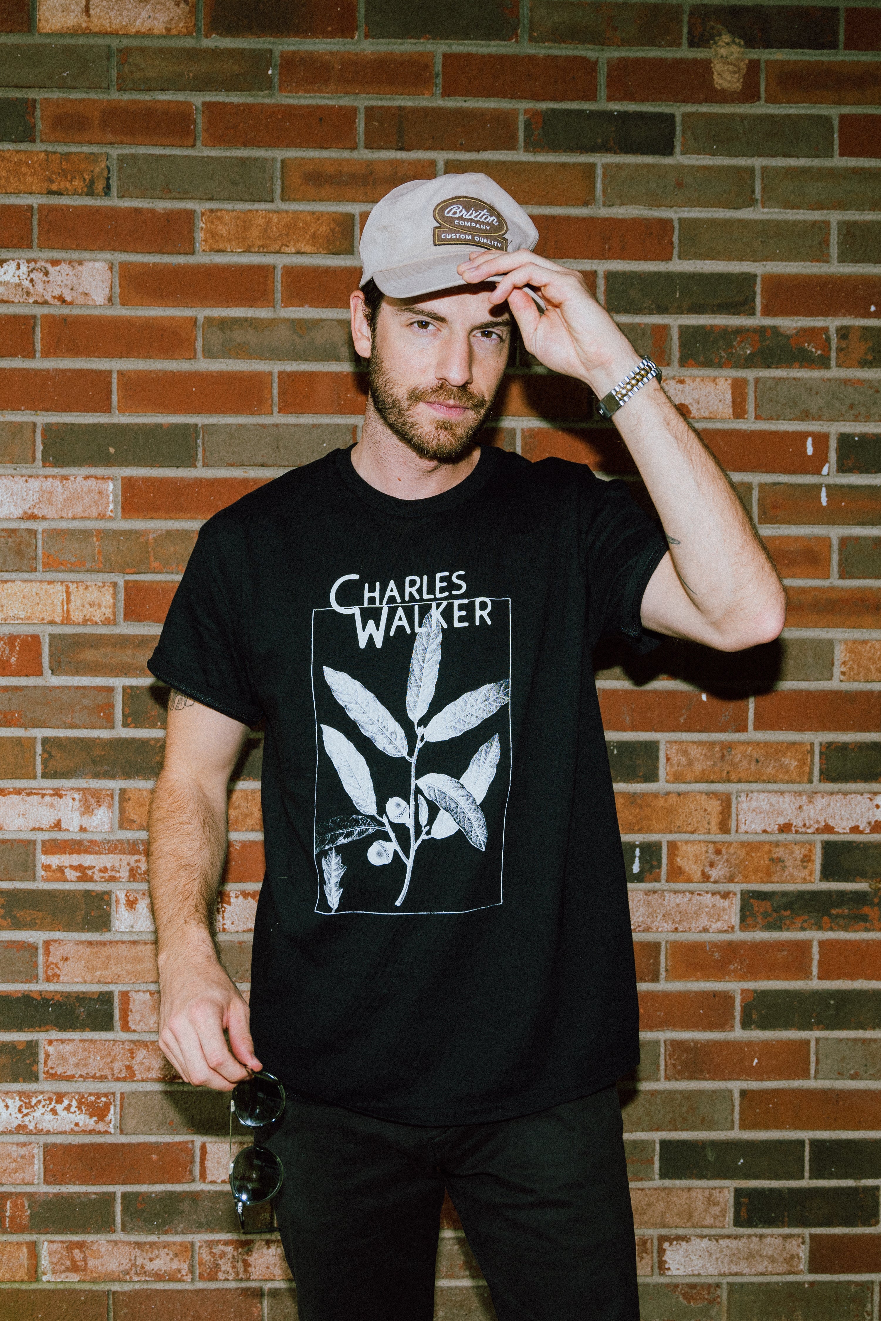 Loblolly Tee Shirt (Short Sleeve) - Charles Walker - Black