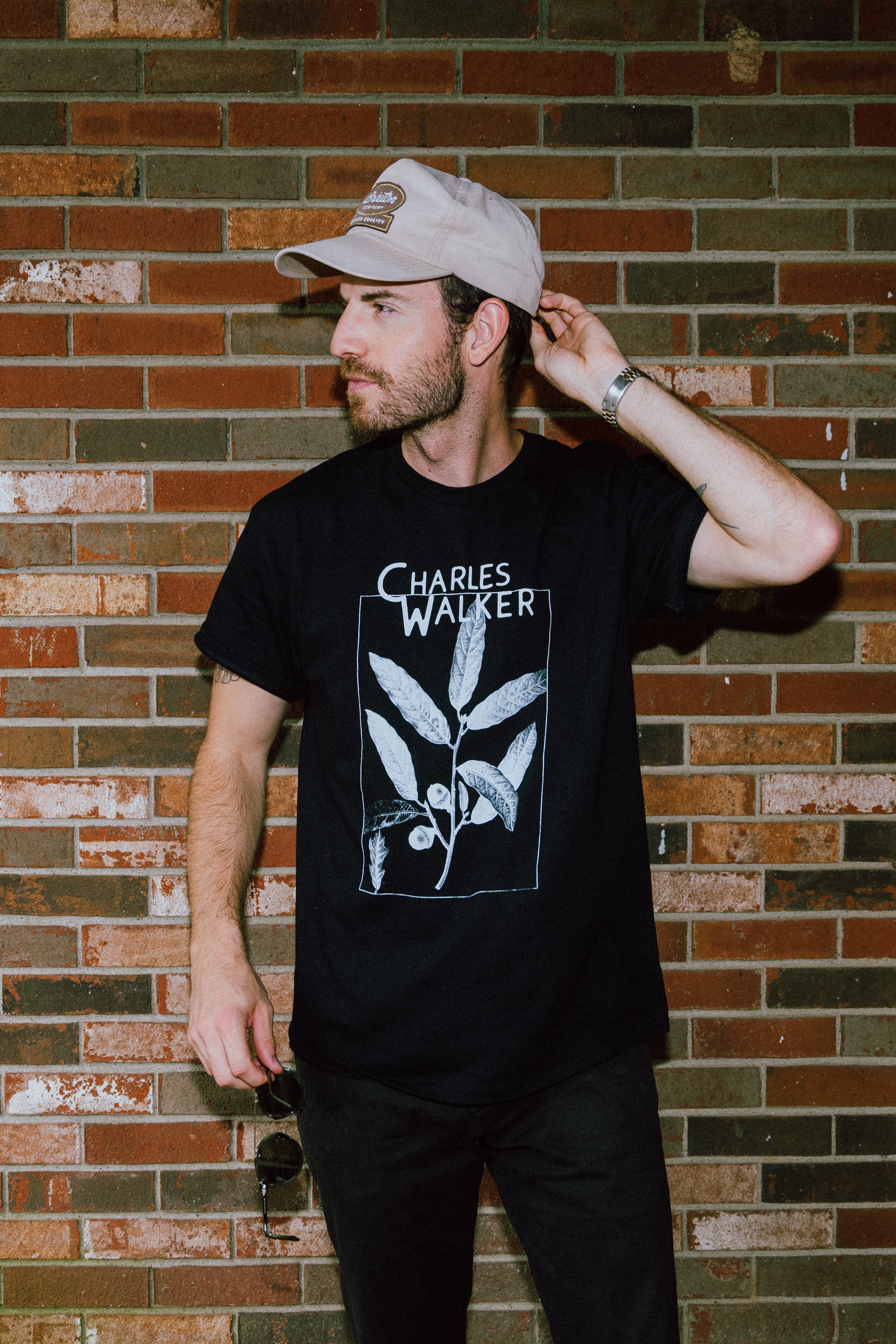 Loblolly Tee Shirt (Short Sleeve) - Charles Walker - Black