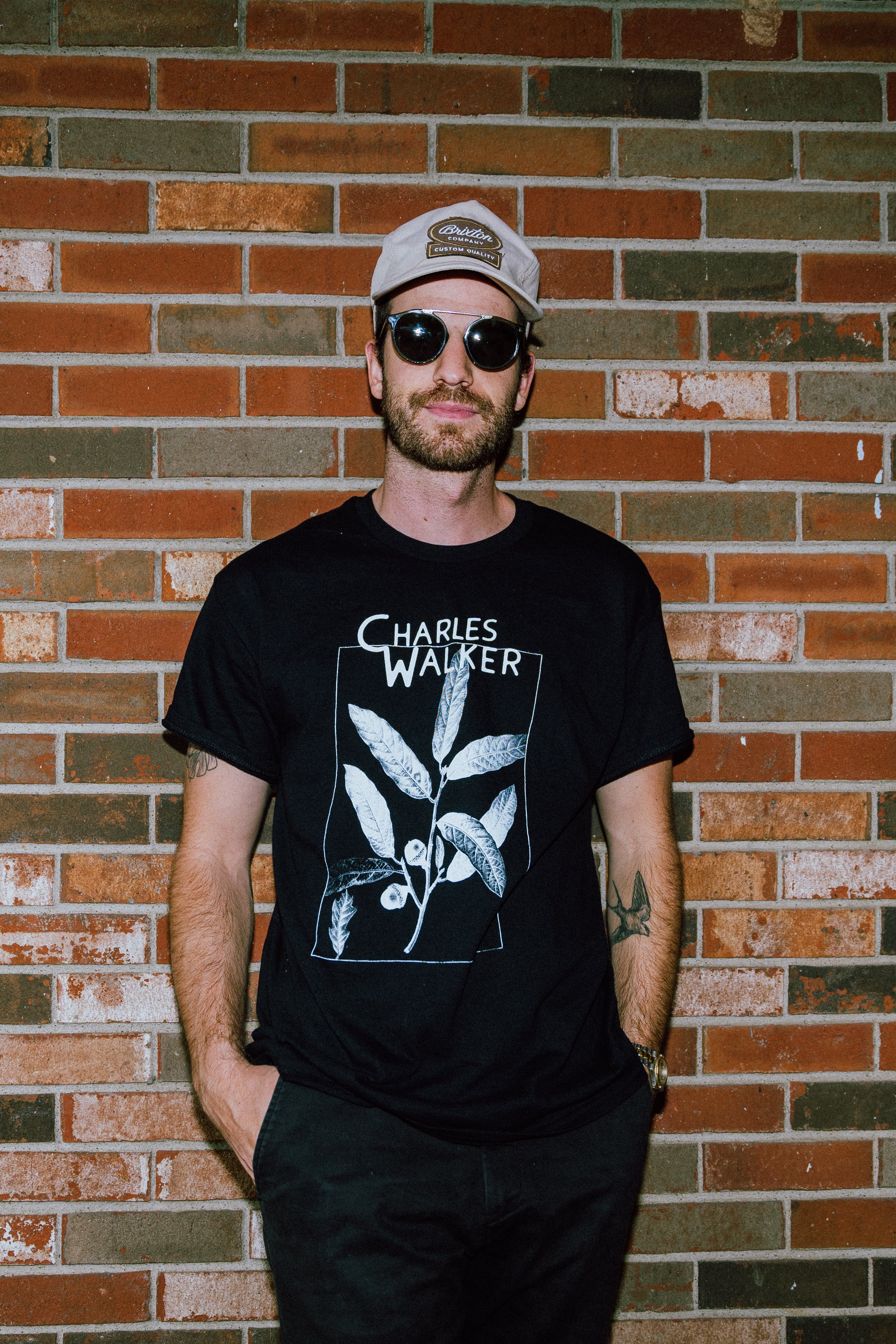 Loblolly Tee Shirt (Short Sleeve) - Charles Walker - Black