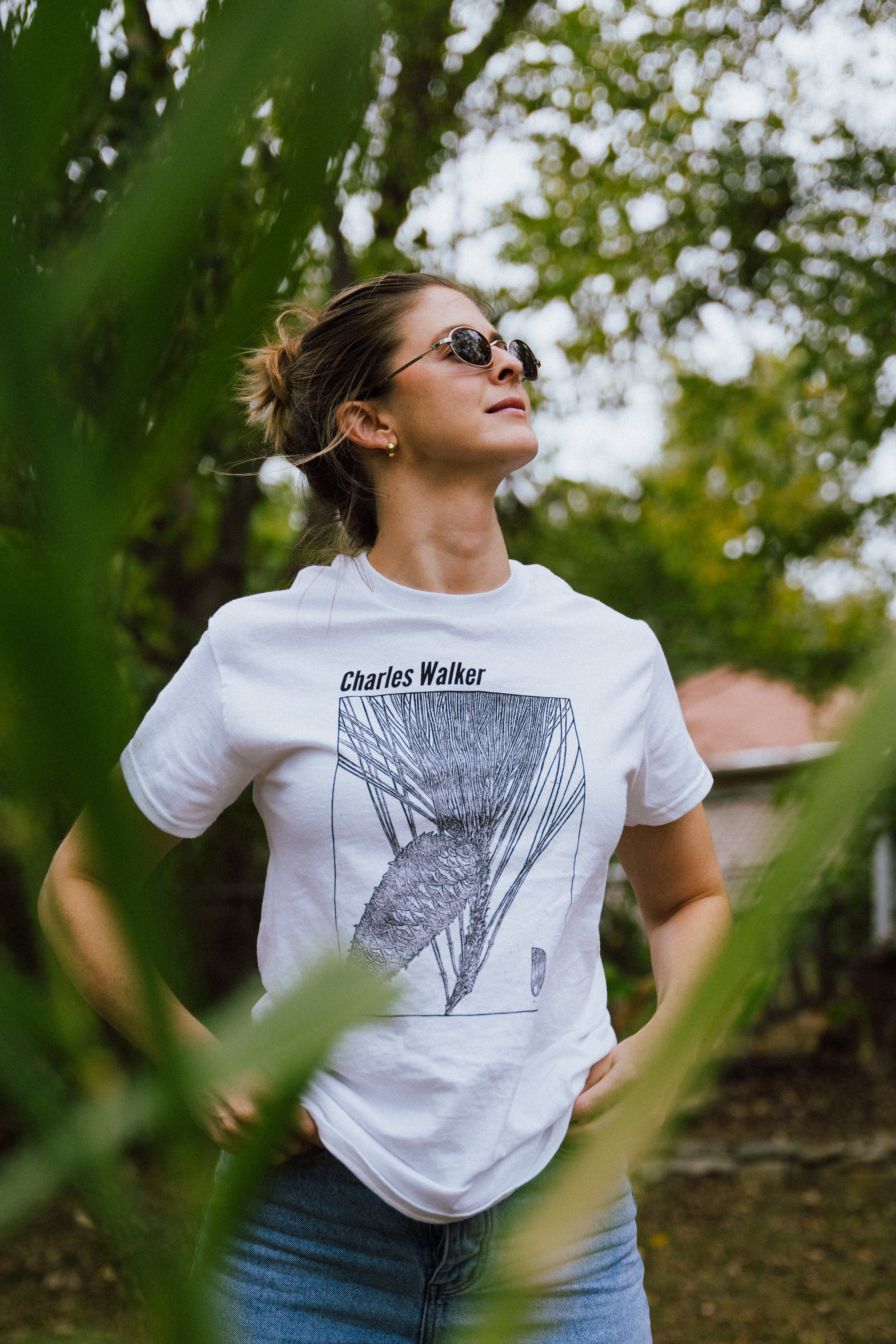 Pinecone Tee Shirt (Short Sleeve) - Charles Walker - Black